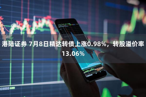 港陆证券 7月8日精达转债上涨0.98%，转股溢价率13.06%